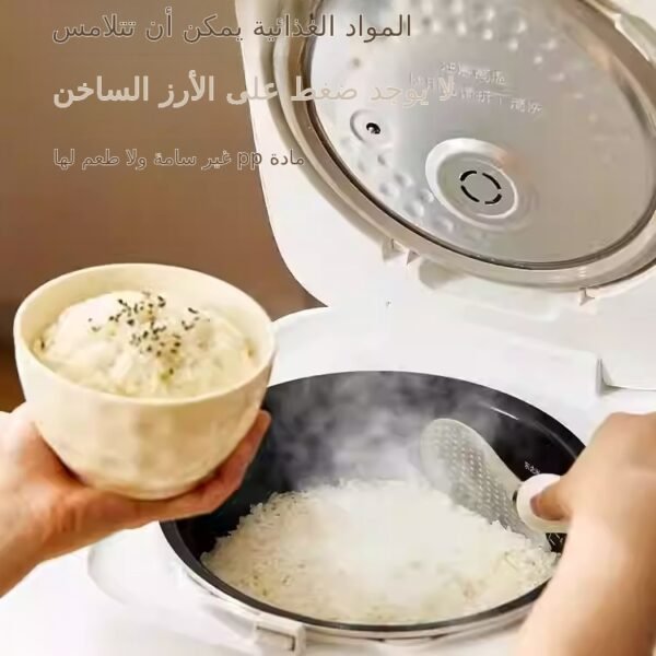⁦ملعقة أرز غير قابلة للقلب يمكن أن تكون ملعقة أرز مغناطيسية غير لاصقة عمودية غير قابلة للالتصاق ملعقة تقديم أرز طباخ الأرز السميك (5 قطع)⁩ - الصورة ⁦2⁩