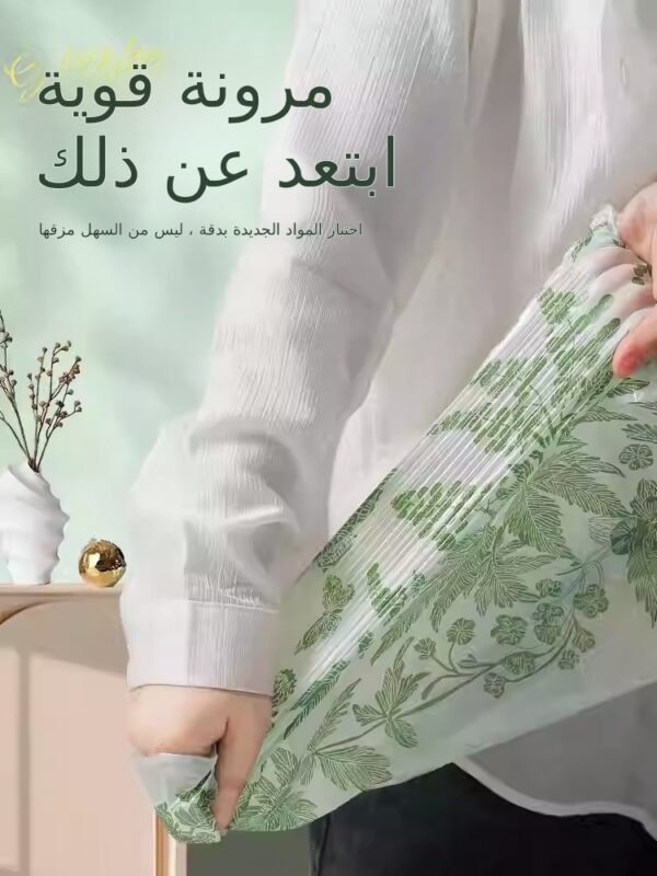 ⁦أكياس قمامة معطرّة برائحة آرتيميسيا، قابلة للسحب، مزودة بحبل للتعليق، تصميم مزخرف، أكياس سميكة ومقاومة للتمزق، مثالية للاستخدام المنزلي – 20 عبوة⁩ - الصورة ⁦5⁩