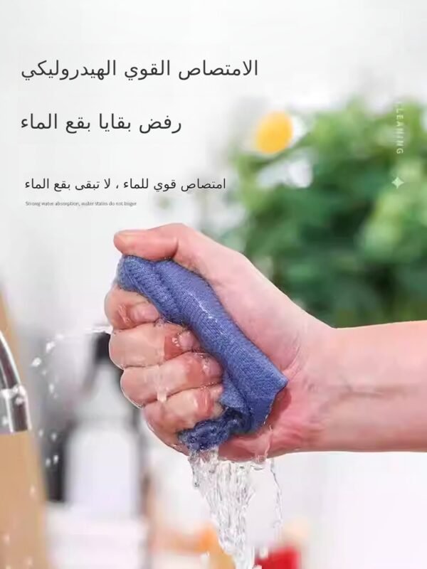 ⁦مناديل المطبخ المبللة القابلة للاستخراج لغسل الأطباق في المطبخ مناديل منزلية جافة مبللة ماصة صحية للتنظيف المنزلي معبأة في علب (20 علبة)⁩ - الصورة ⁦4⁩